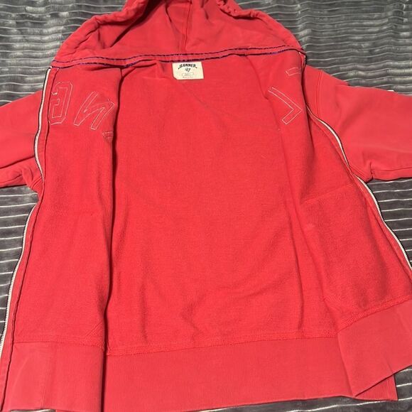 🔥🔥 Vintage ANAHEIM ANGELS MLB Full Zip Reverse Weave Hoodie Jacket - EXCELLENT - Picture 14 of 15